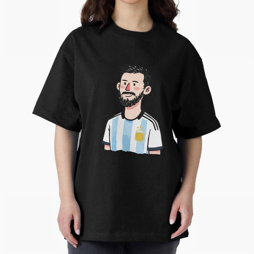 Argentina Soccer Football Player Oversized T-Shirt Show Fan Pride Across FIFA World Cup 2026 Group Stage Spirit, Made for Argentina and Brazil, Messi, CR7 and Mbappe, Sports Nostalgia, International Competition, Famous Players and Unforgettable