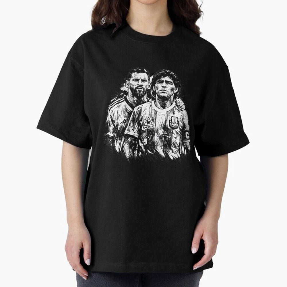Messi & Maradona ¨C Eternal Legacy Classic T-Shirt Turn Every Weekend Toward FIFA World Cup 2026 USA Canada Mexico for Fans of Messi and Cristiano Ronaldo and France, Bringing Football History, Final Match Energy, Crowd Noise and Once in a Lifetime