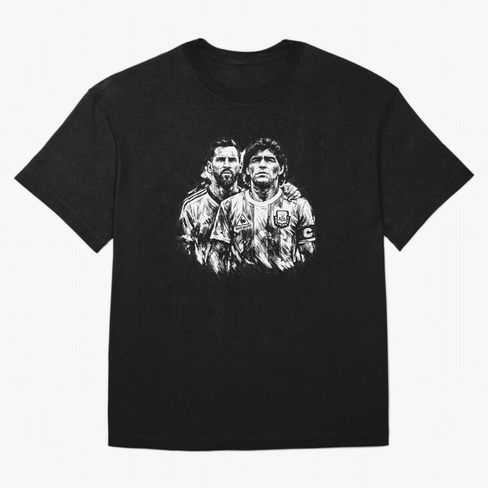 Messi & Maradona ¨C Eternal Legacy Classic T-Shirt Turn Every Weekend Toward FIFA World Cup 2026 USA Canada Mexico for Fans of Messi and Cristiano Ronaldo and France, Bringing Football History, Final Match Energy, Crowd Noise and Once in a Lifetime