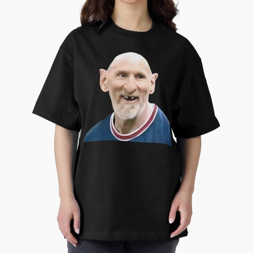 Old and Bald Messi Football Meme Oversized T-Shirt Remember Iconic Moments from FIFA World Cup 2026 USA Canada Mexico for Fans of Haaland and France and Portugal, Bringing Fan Favorite Moments, National Team Passion, Big Match Drama and Soccer