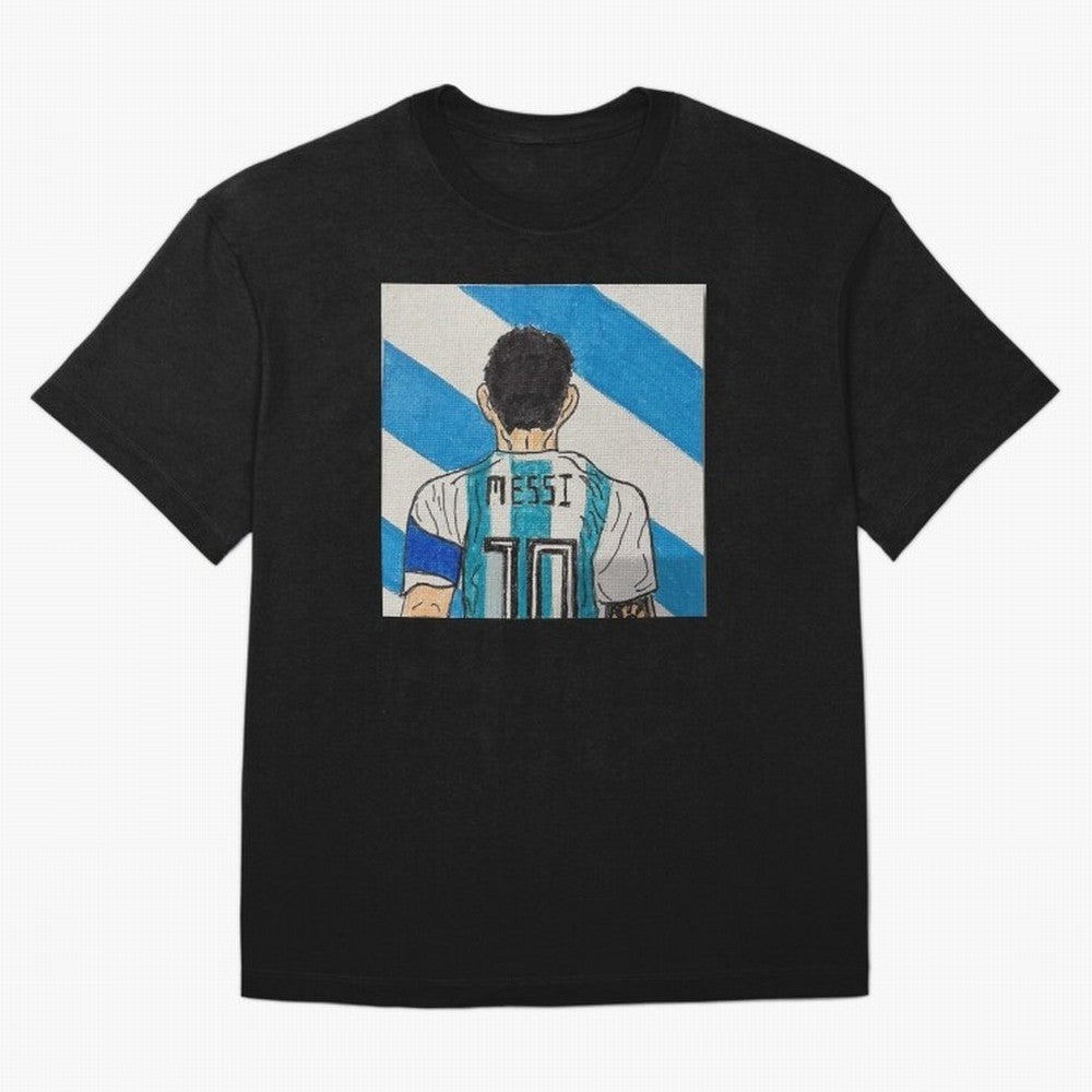 Messi Artwork Oversized T-Shirt Bring the FIFA World Cup 2026 USA Canada Mexico Journey through Neymar Highlights, England Pride, Football Passion, Legendary Performances, Festival Vibes and Supporter Community; Made for Die Hard Supporters, Soccer