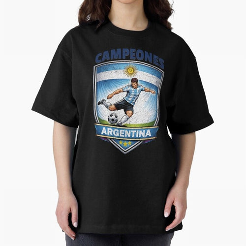 Argentina Vintage Soccer Badge - Campeones 3 Stars Essential T-Shirt Experience the Global Stage of Match Day Hype around FIFA World Cup 2026 USA Canada Mexico, Cristiano Ronaldo, Haaland and CR7, Spain, Global Supporter Spirit, Legendary Goals,
