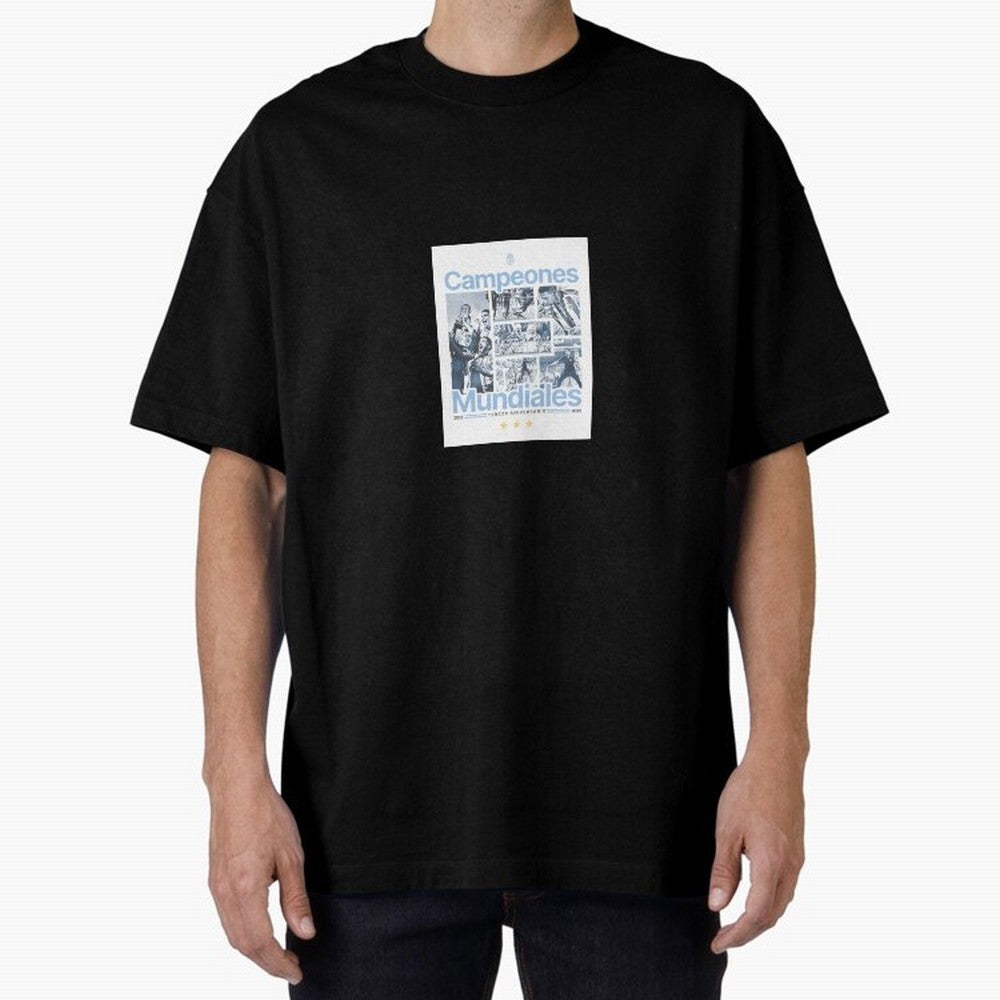 Argentina Qatar 2022 Oversized T-Shirt Mark Match Day Hype around FIFA World Cup 2026 Group Stage, Haaland, Spain, Stadium Memories, Football Loyalty, International Chants and Championship Tradition; Built for Supporters Chasing Trophy Dreams,