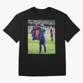 Lional Messi Poster Design Oversized T-Shirt Feel Match Day Hype around FIFA World Cup 2026 USA Canada Mexico, CR7 and Messi, Portugal, Spain and Germany, Champion Mindset, Group Stage Buzz, Knockout Tension and Passionate Fan Culture; Built for