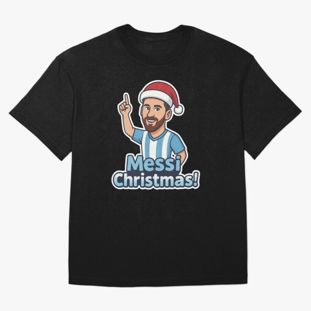 Messi Christmas! Messi Holiday cheer Essential T-Shirt Support FIFA World Cup 2026 Group Stage Highlighting Haaland, Brazil Energy, Game Day Rituals, Football Legends, Country Pride and the Road to the Final; Ideal for Fans Who Follow Messi,