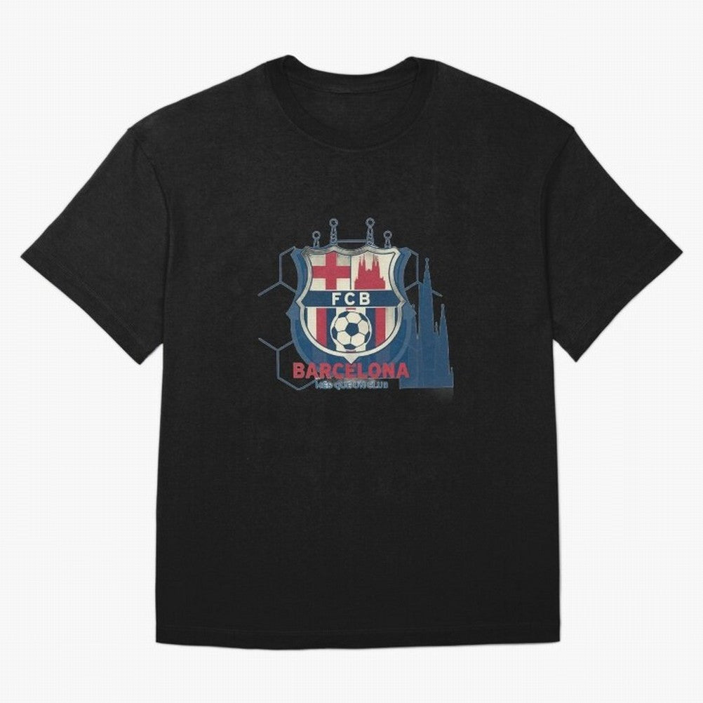 FCB Minimalist - Football Fan Design Oversized T-Shirt Show Your Tournament Heart for the FIFA World Cup 2026 Journey through Cristiano Ronaldo Highlights, Brazil Pride, Stadium Chants, National Pride, Trophy Dreams and Unforgettable Football