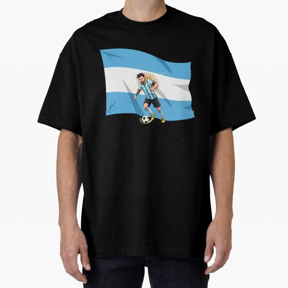ARGENTINA-MESSI Classic T-Shirt Show Love for Legendary Goals in FIFA World Cup 2026 Spirit, Capturing England and Germany, CR7, Sports Nostalgia, International Competition, Famous Players and Unforgettable Victories; Perfect for Supporters Who