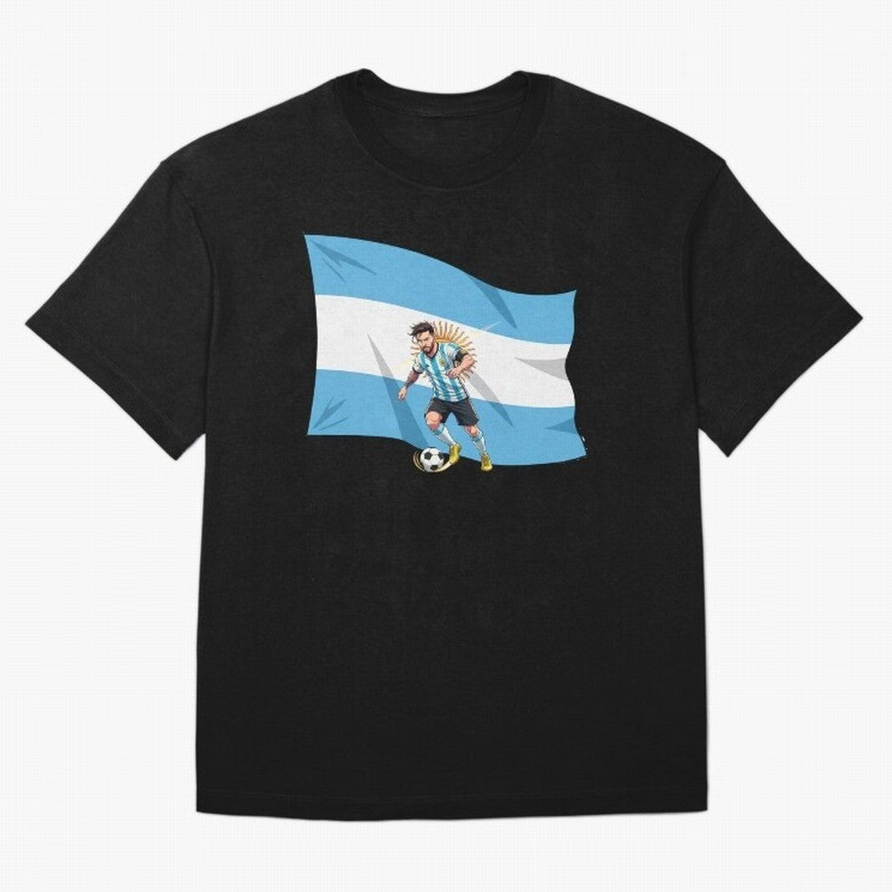ARGENTINA-MESSI Classic T-Shirt Show Love for Legendary Goals in FIFA World Cup 2026 Spirit, Capturing England and Germany, CR7, Sports Nostalgia, International Competition, Famous Players and Unforgettable Victories; Perfect for Supporters Who