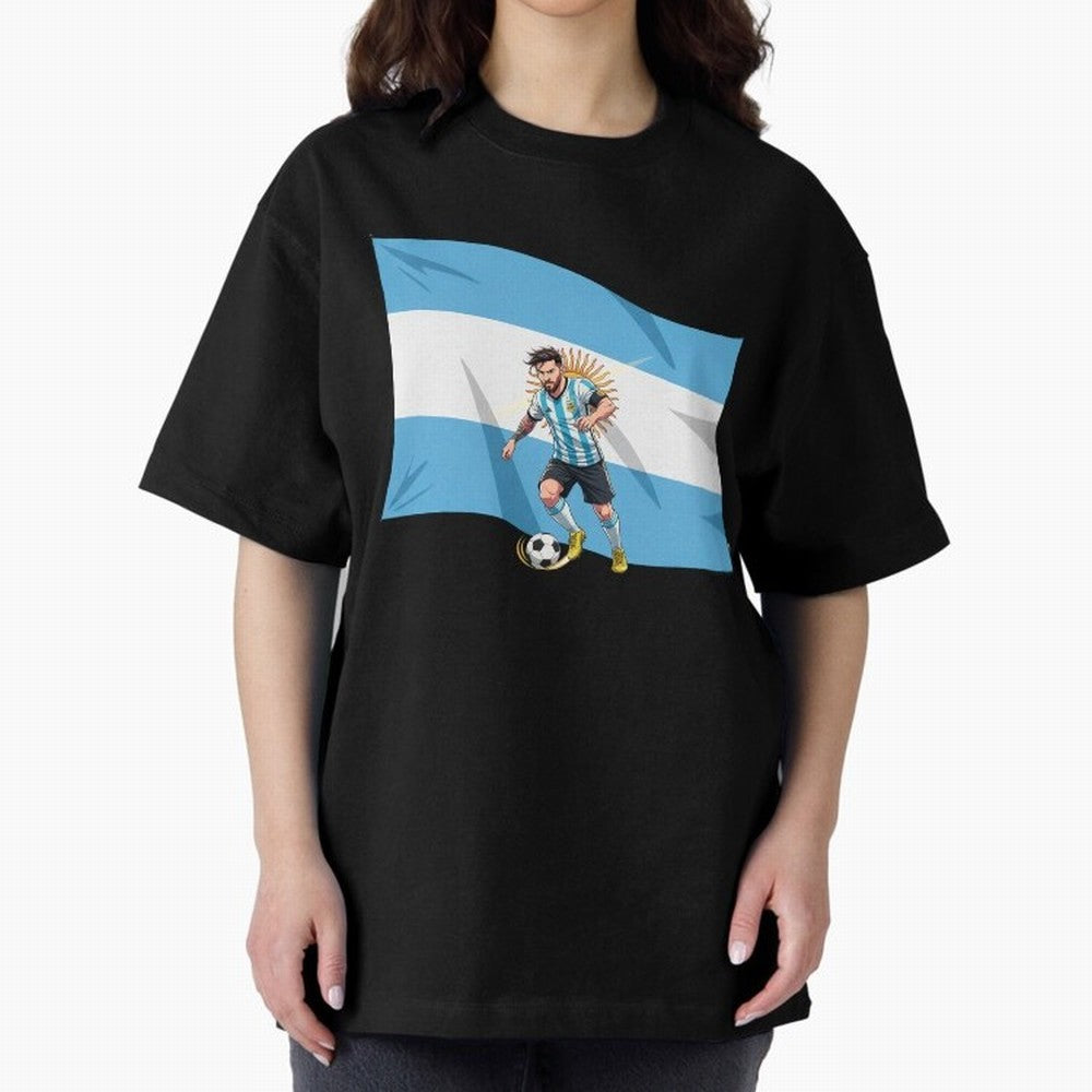 ARGENTINA-MESSI Classic T-Shirt Show Love for Legendary Goals in FIFA World Cup 2026 Spirit, Capturing England and Germany, CR7, Sports Nostalgia, International Competition, Famous Players and Unforgettable Victories; Perfect for Supporters Who