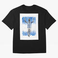 Messi Argentina Football Drawing Oversized T-Shirt Honor Champions and Dreams in Global Football Passion for FIFA World Cup 2026, Centered on Haaland and Mbappe, Brazil, Championship Spirit, Famous Goals, Roaring Crowds and International Football