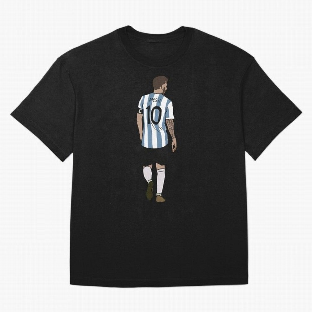 Leo Messi Back Essential T-Shirt Honor the Football Icons of Global Football Passion for FIFA World Cup 2026 USA Canada Mexico, Capturing Mbappe, Brazil, Portugal and Argentina, Sports Nostalgia, International Competition, Famous Players and