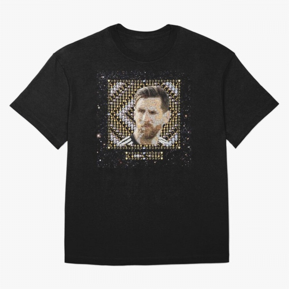 GOAT Emojified ¨C Messi-Inspired Visual Tribute | Legendary Football Grid Art | Iconic Symbolism in Emoji Form Oversized T-Shirt Celebrate Fan Favorites in FIFA World Cup 2026 USA Canada Mexico Spirit, Featuring Spain and Netherlands, CR7, Goal