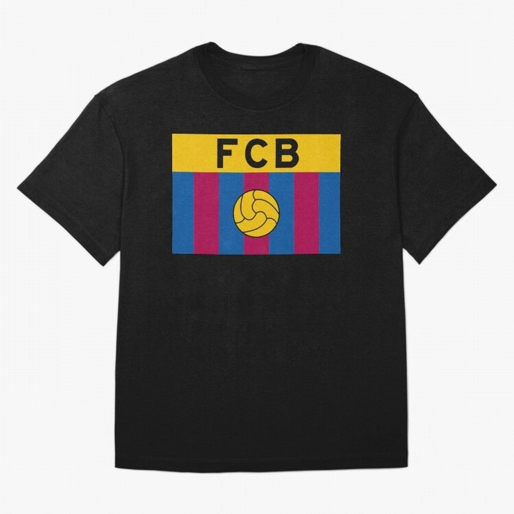 FCB FLAG Classic T-Shirt Celebrate Global Passion for Match Day Hype around FIFA World Cup 2026 Group Stage, Messi, CR7 and Mbappe, Germany, Classic Soccer Heritage, Championship Pressure, Fan Loyalty and International Pride; Perfect for Supporters