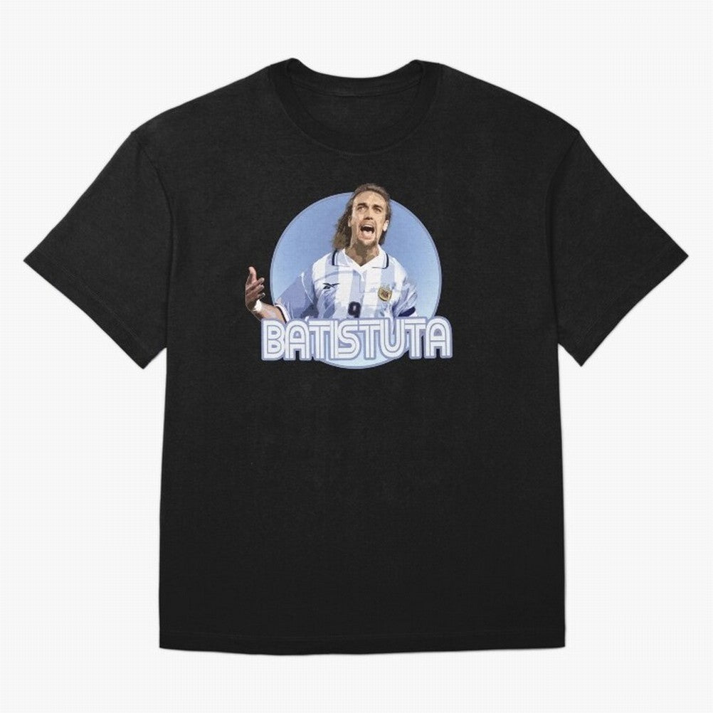 Batistuta - Classic T Shirt Classic T-Shirt Share the Excitement of FIFA World Cup 2026 Group Stage Celebrating Messi, CR7 and Mbappe, Netherlands Energy, Classic Soccer Heritage, Championship Pressure, Fan Loyalty and International Pride; Great