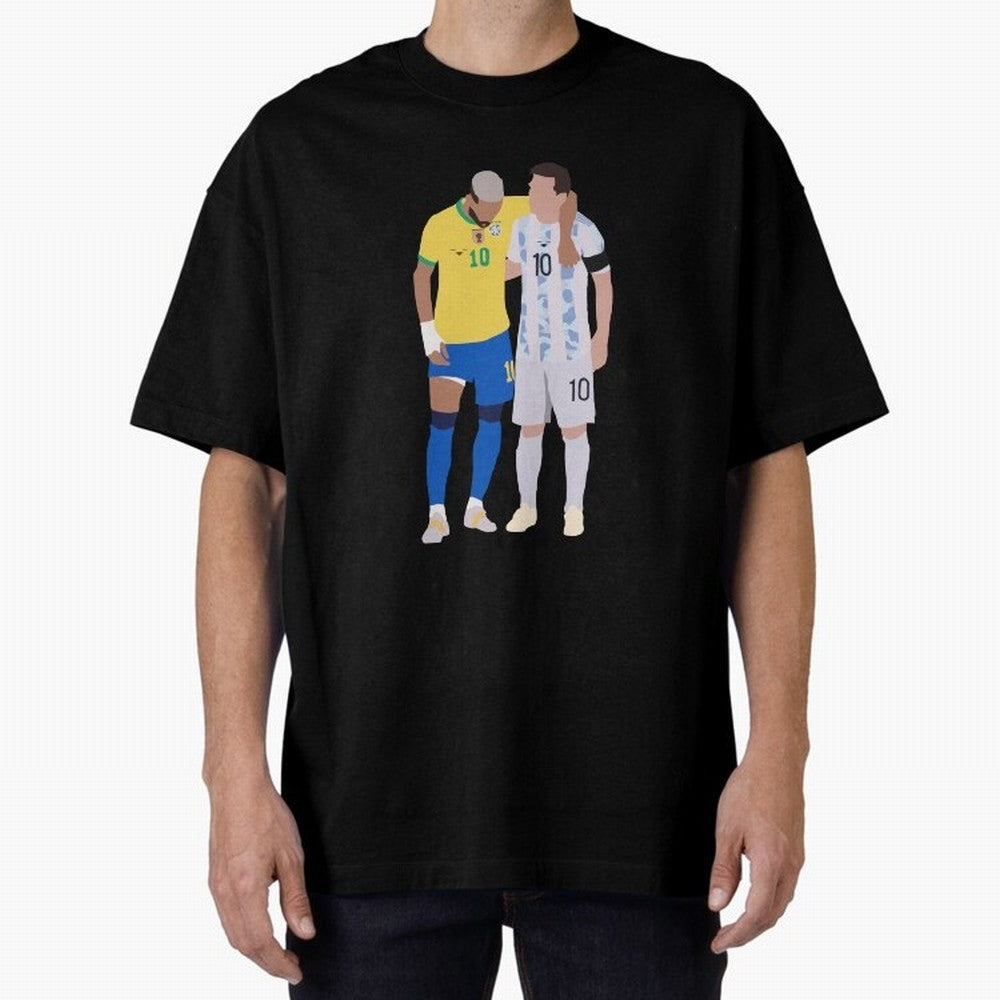 Messi and Neymar Copa America Friends Classic T-Shirt Represent the Passion of Global Football Passion for FIFA World Cup 2026 USA Canada Mexico, Highlighting Neymar, Brazil, Goal Celebration Energy, Supporter Heritage, Football Icons and Worldwide