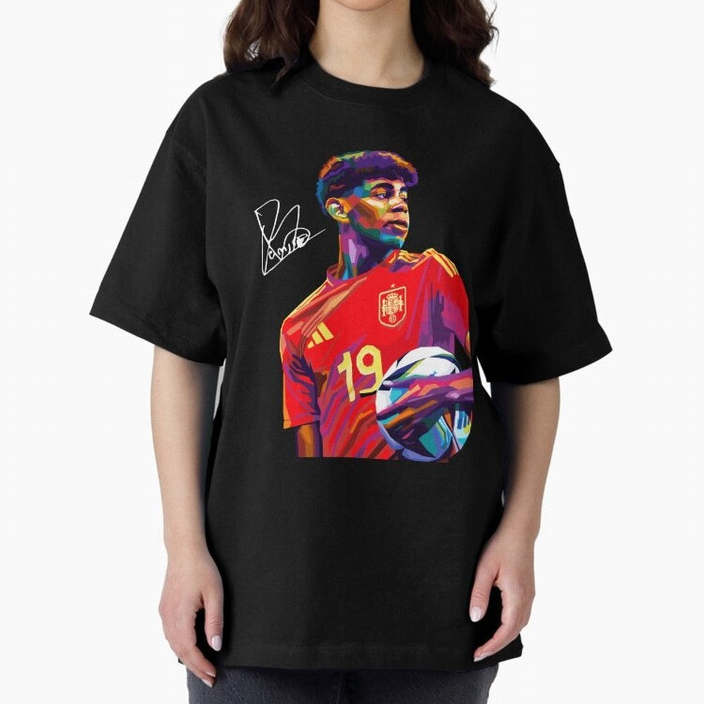 Lamine Yamal Wpap Art Classic T-Shirt Share the Excitement of FIFA World Cup 2026 Spirit, Highlighting Portugal, Spain and Germany, Mbappe, Match Day Excitement, Supporter Culture, Golden Goals and Global Football Passion; Perfect for People Who