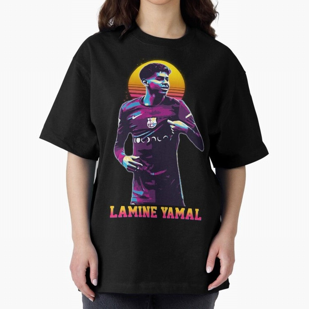 LAMINE YAMAL Oversized T-Shirt Share the FIFA World Cup 2026 Journey through Messi, Neymar and Mbappe Highlights, France Pride, Champion Mindset, Group Stage Buzz, Knockout Tension and Passionate Fan Culture; Made for Collectors Who Enjoy Iconic
