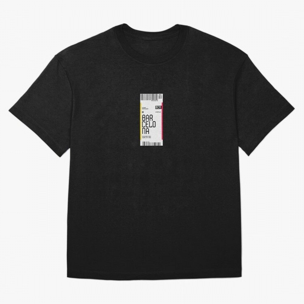 Barcelona Boarding Pass Sparin Travel Ticket Classic T-Shirt Unlock FIFA World Cup 2026 Filled with Messi, CR7 and Mbappe, Argentina and Brazil Energy, Soccer Culture, Superstar Moments, National Team Dreams and Competitive Fire; Ideal for Fans Who