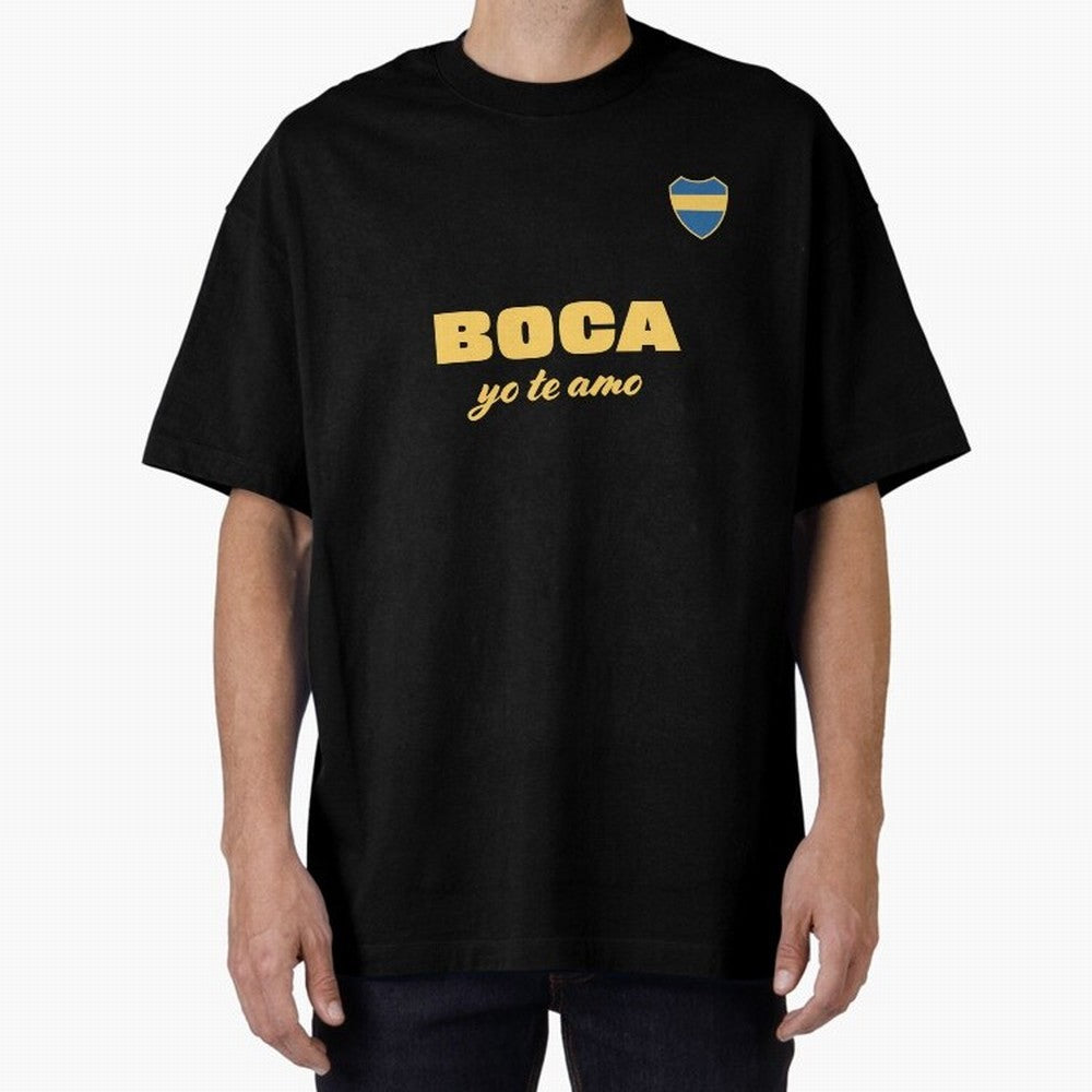 BOCA JUNIORS I LOVE YOU Fitted V-Neck T-Shirt Represent the FIFA World Cup 2026 Group Stage Journey through Haaland Highlights, Argentina Pride, Vintage Soccer Flavor, Modern Football Stars, National Flags and Final Night Emotion; Created for Match
