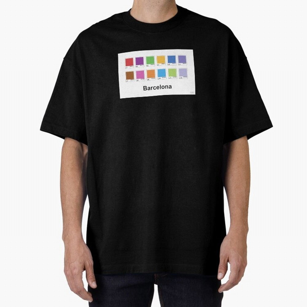 Barcelona Metro Colors Classic T-Shirt Celebrate the Biggest Stage of Match Day Hype around FIFA World Cup 2026 Group Stage, Messi and Cristiano Ronaldo, Spain, Championship Spirit, Famous Goals, Roaring Crowds and International Football Unity;
