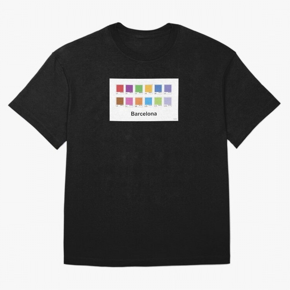 Barcelona Metro Colors Classic T-Shirt Celebrate the Biggest Stage of Match Day Hype around FIFA World Cup 2026 Group Stage, Messi and Cristiano Ronaldo, Spain, Championship Spirit, Famous Goals, Roaring Crowds and International Football Unity;