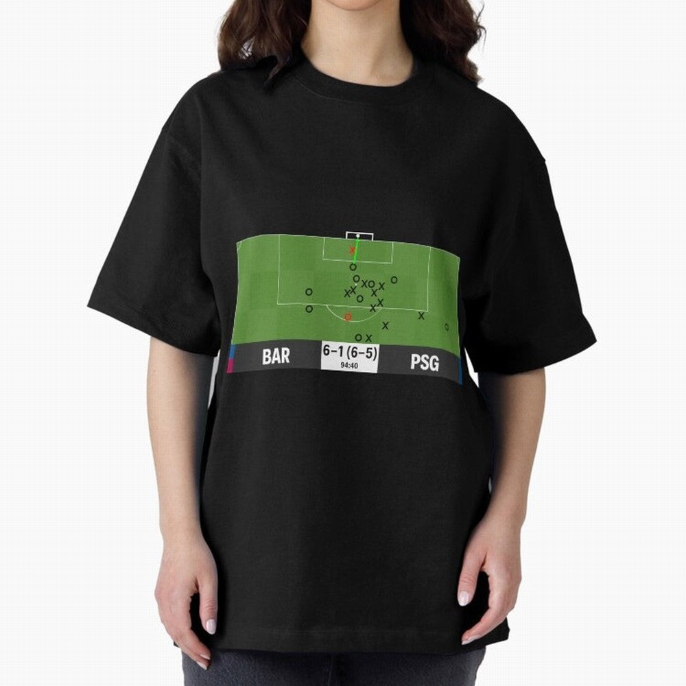 Barcelona vs Paris Saint-Germain 6-1 (6-5) @ 94:40 Goal by Sergi Roberto (La Remontada) Classic T-Shirt Show Support during the FIFA World Cup 2026 Journey through Haaland Highlights, Argentina and Brazil Pride, Vintage Soccer Flavor, Modern