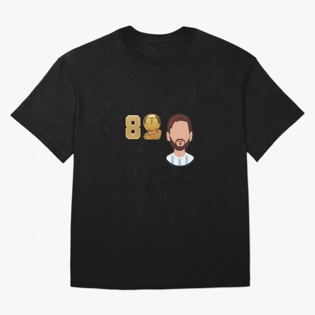 GOAT Legacy: Messi's 8 Ballon d'Or Victories, FCB, Leo Messi Classic T-Shirt Bring a Vintage Feel to FIFA World Cup 2026 Featuring Mbappe and Neymar, Portugal, Spain and Germany Energy, Match Day Excitement, Supporter Culture, Golden Goals and