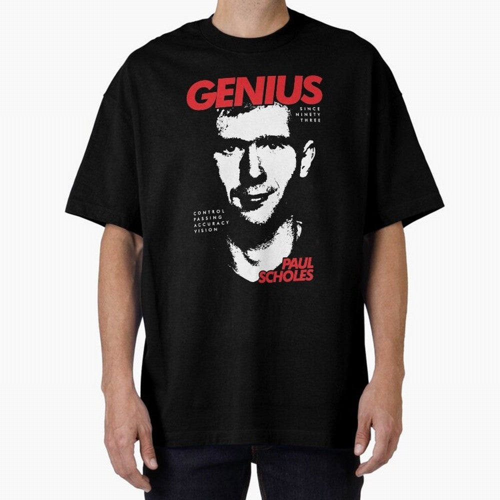 Paul Scholes - Manchester United Legend Oversized T-Shirt Refresh FIFA World Cup 2026 USA Canada Mexico for Fans of CR7 and Brazil, Bringing Football Passion, Legendary Performances, Festival Vibes and Supporter Community; Created for Match Day
