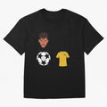 Neymar JR 10 - PSG X Brazil Oversized T-Shirt Cheer for FIFA World Cup 2026 Spirit, Highlighting England, Messi, CR7 and Mbappe, Championship Spirit, Famous Goals, Roaring Crowds and International Football Unity; Perfect for Supporters Who Want