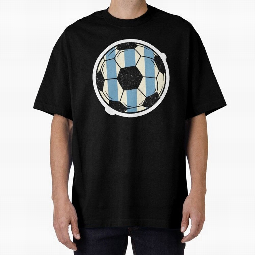 Soccer ball sticker || Buenos Aires Vibes Premium T-Shirt Carry the Colors and Pride of Global Football Passion for FIFA World Cup 2026, Connected to Neymar, Haaland and Cristiano Ronaldo, Argentina, Stadium Chants, National Pride, Trophy Dreams