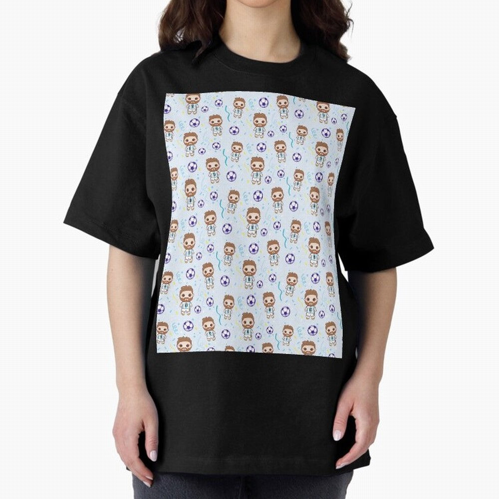 Football Player Pattern Graphic T-Shirt Celebrate Golden Goal Energy in Global Football Passion for FIFA World Cup 2026 Group Stage, Made for Messi, England, Stadium Chants, National Pride, Trophy Dreams and Unforgettable Football Memories; Made