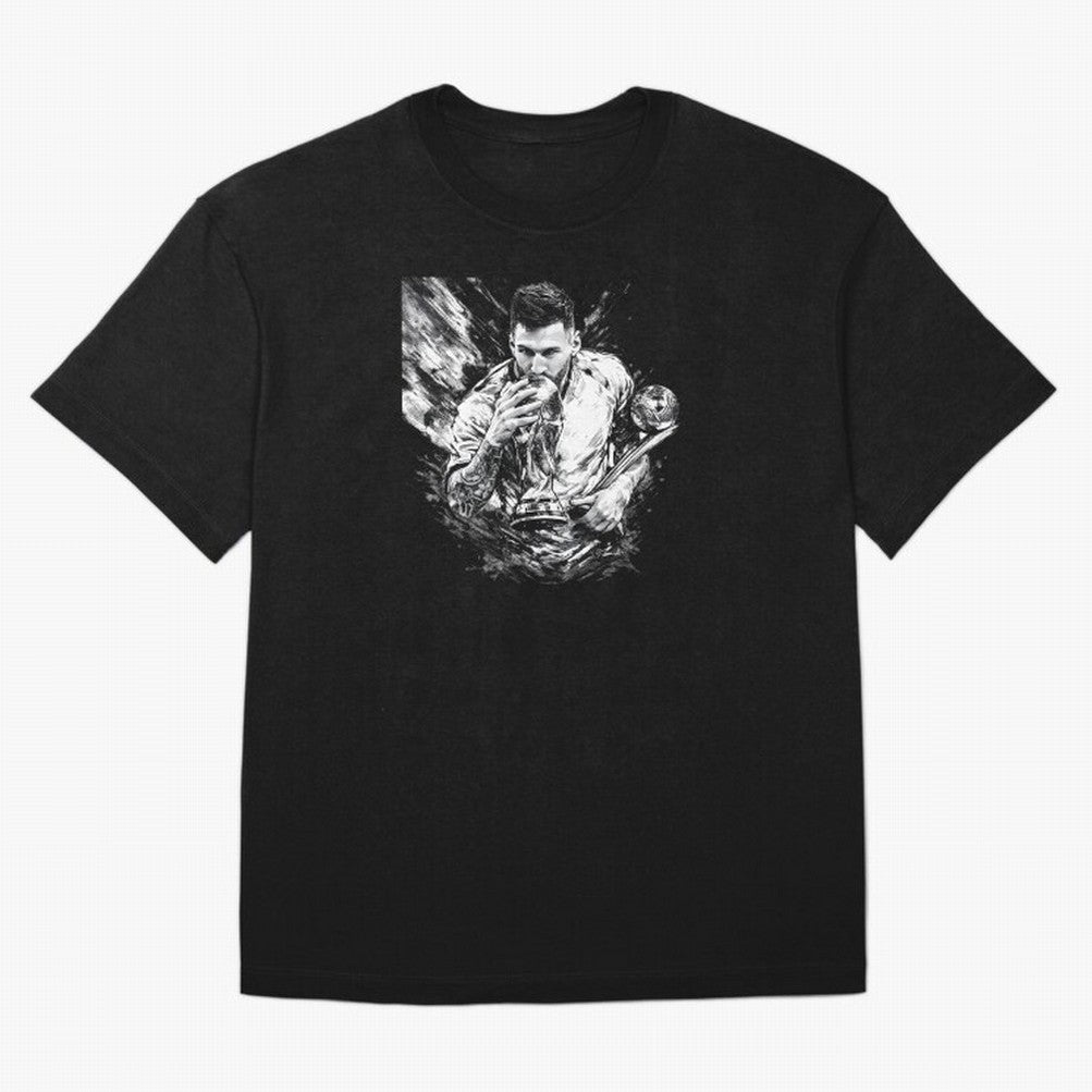 Eternal Glory ¨C Inked Champion Tribute Messi Premium T-Shirt Share FIFA World Cup 2026 Group Stage Highlighting CR7, Argentina, France and Brazil Energy, Classic Soccer Heritage, Championship Pressure, Fan Loyalty and International Pride; Perfect