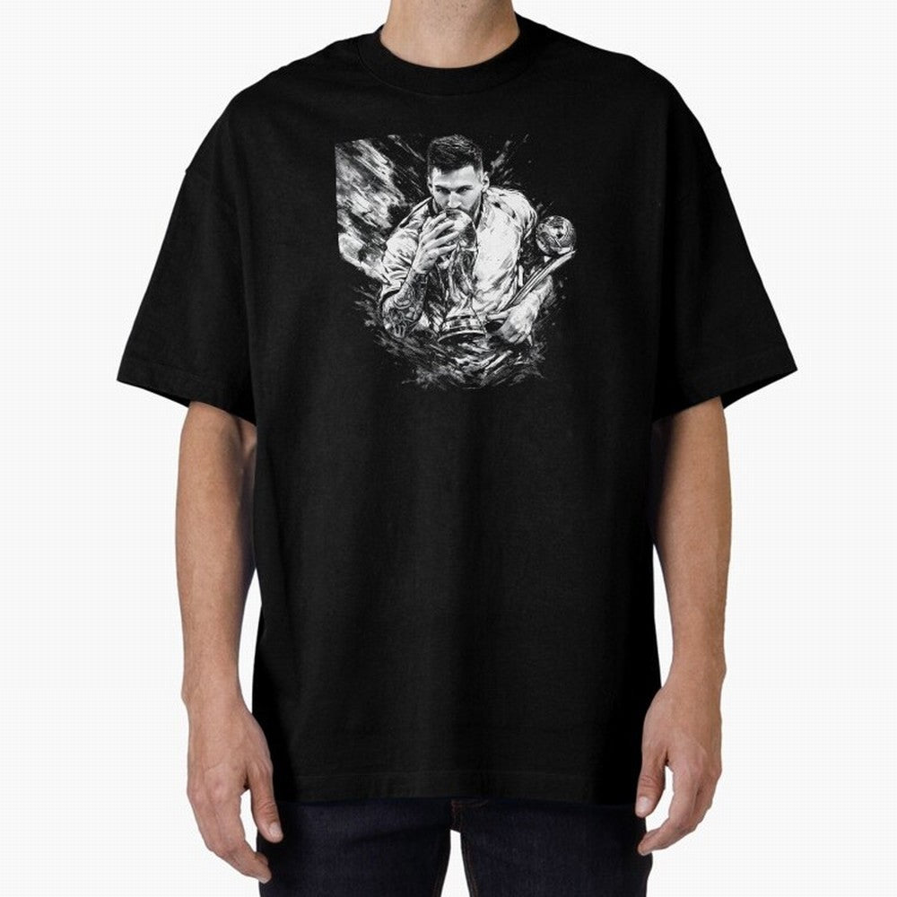 Eternal Glory ¨C Inked Champion Tribute Messi Premium T-Shirt Share FIFA World Cup 2026 Group Stage Highlighting CR7, Argentina, France and Brazil Energy, Classic Soccer Heritage, Championship Pressure, Fan Loyalty and International Pride; Perfect