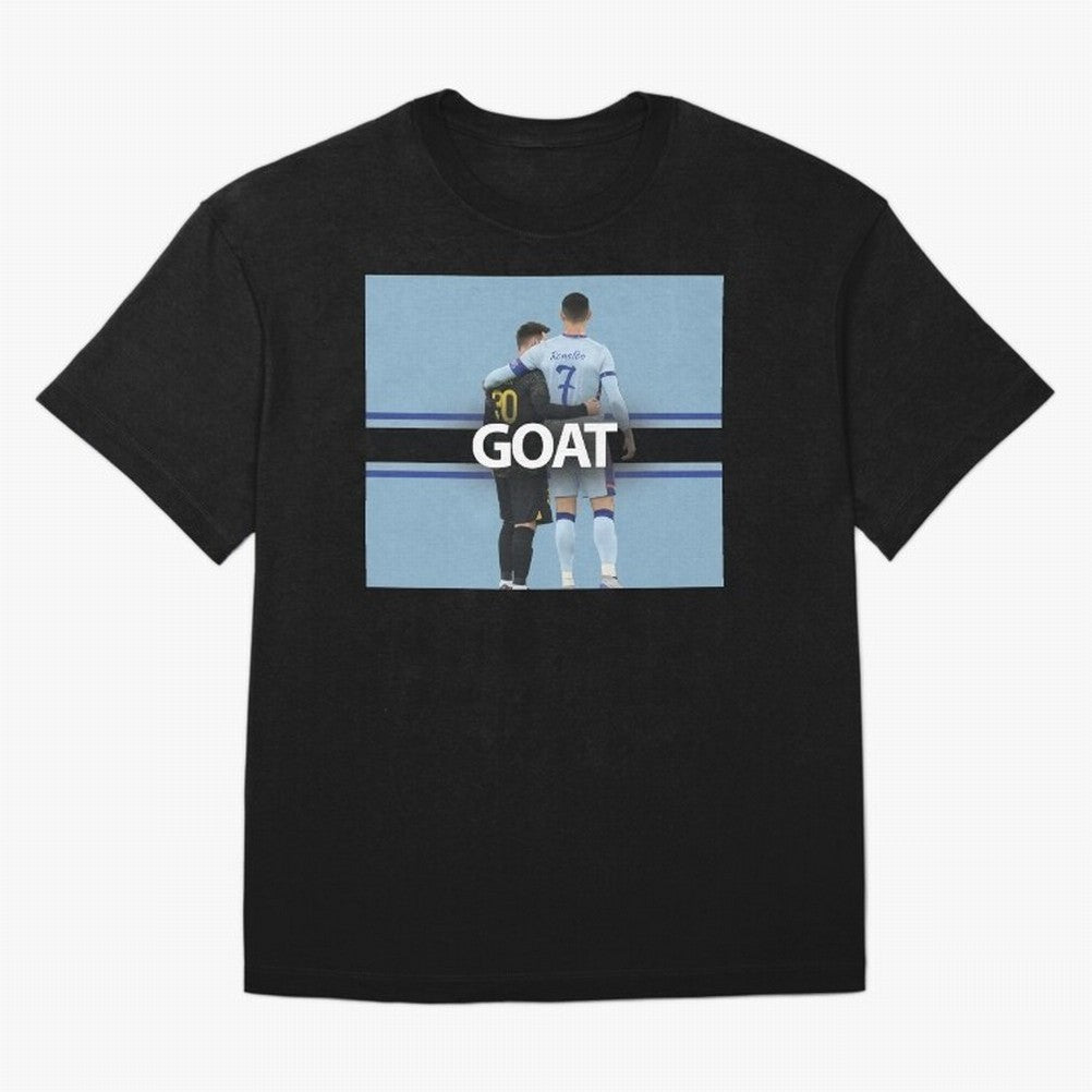The Two Goats Messi & Ronaldo Premium T-Shirt Celebrate FIFA World Cup 2026 Group Stage for Fans of CR7 and Spain and Netherlands, Bringing Stadium Memories, Football Loyalty, International Chants and Championship Tradition; Great for Watch