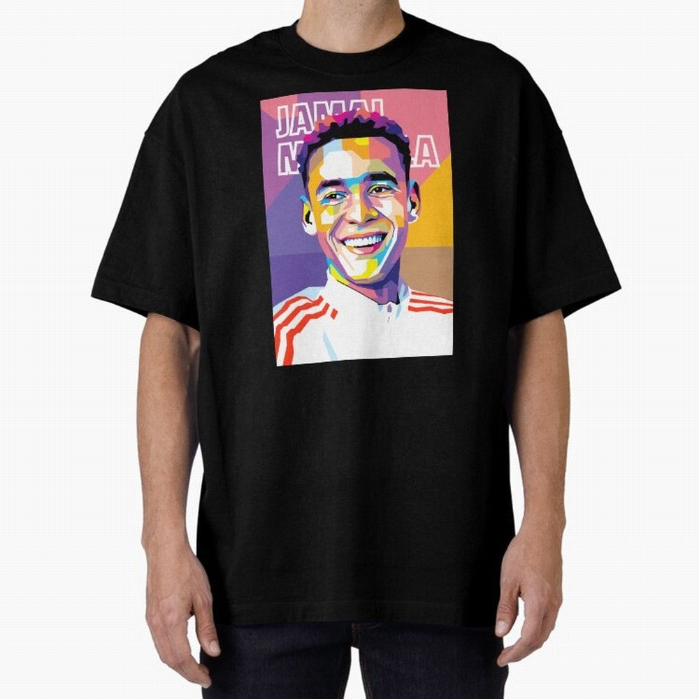 Jamal Musiala in WPAP Style Essential T-Shirt Join Global Football Passion for FIFA World Cup 2026 USA Canada Mexico, Featuring Messi, Germany, Game Day Rituals, Football Legends, Country Pride and the Road to the Final; Built for Supporters