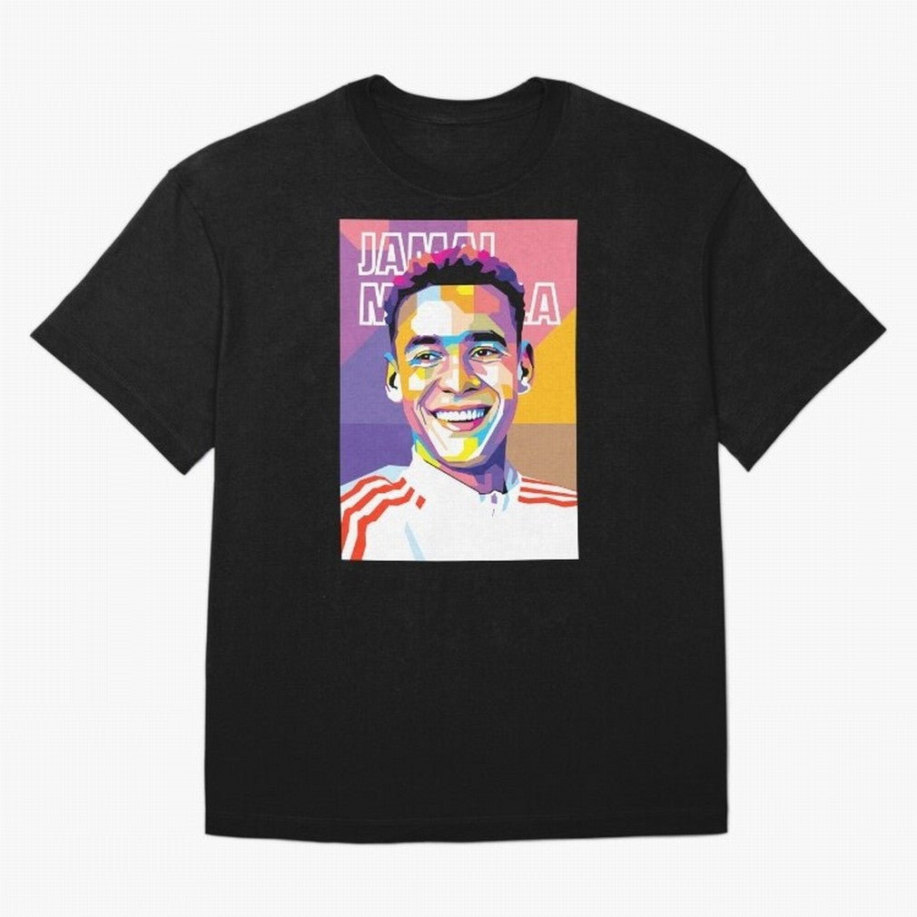 Jamal Musiala in WPAP Style Essential T-Shirt Join Global Football Passion for FIFA World Cup 2026 USA Canada Mexico, Featuring Messi, Germany, Game Day Rituals, Football Legends, Country Pride and the Road to the Final; Built for Supporters