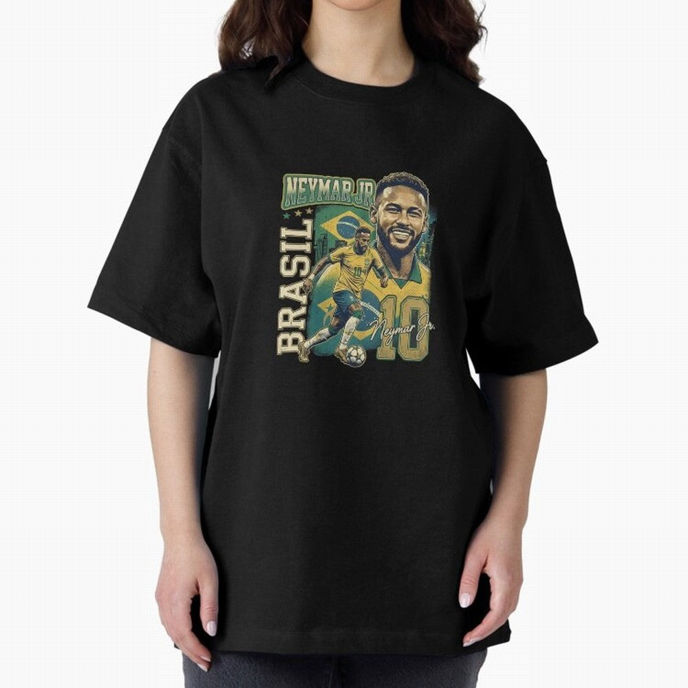 Neymar Jr Brazil Vintage Essential T-Shirt Honor the Beautiful Game during FIFA World Cup 2026 Group Stage Spirit, with Argentina and Brazil, Cristiano Ronaldo, Haaland and CR7, Match Day Excitement, Supporter Culture, Golden Goals and Global