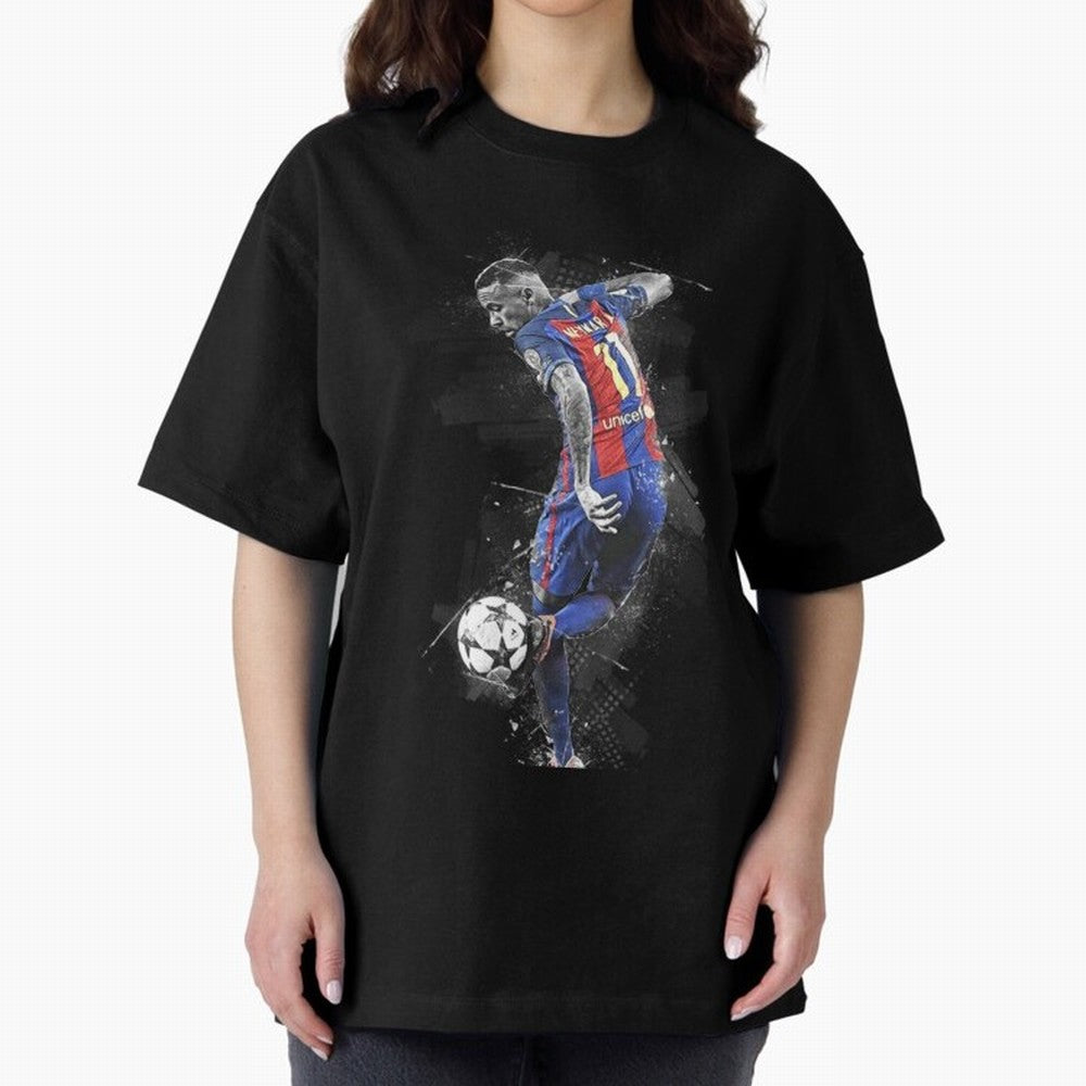 Neymar Neymar Jr Oversized T-Shirt Cheer for Global Football Passion for FIFA World Cup 2026, Connected to Mbappe and Neymar, Brazil, Portugal and Argentina, Vintage Soccer Flavor, Modern Football Stars, National Flags and Final Night Emotion;