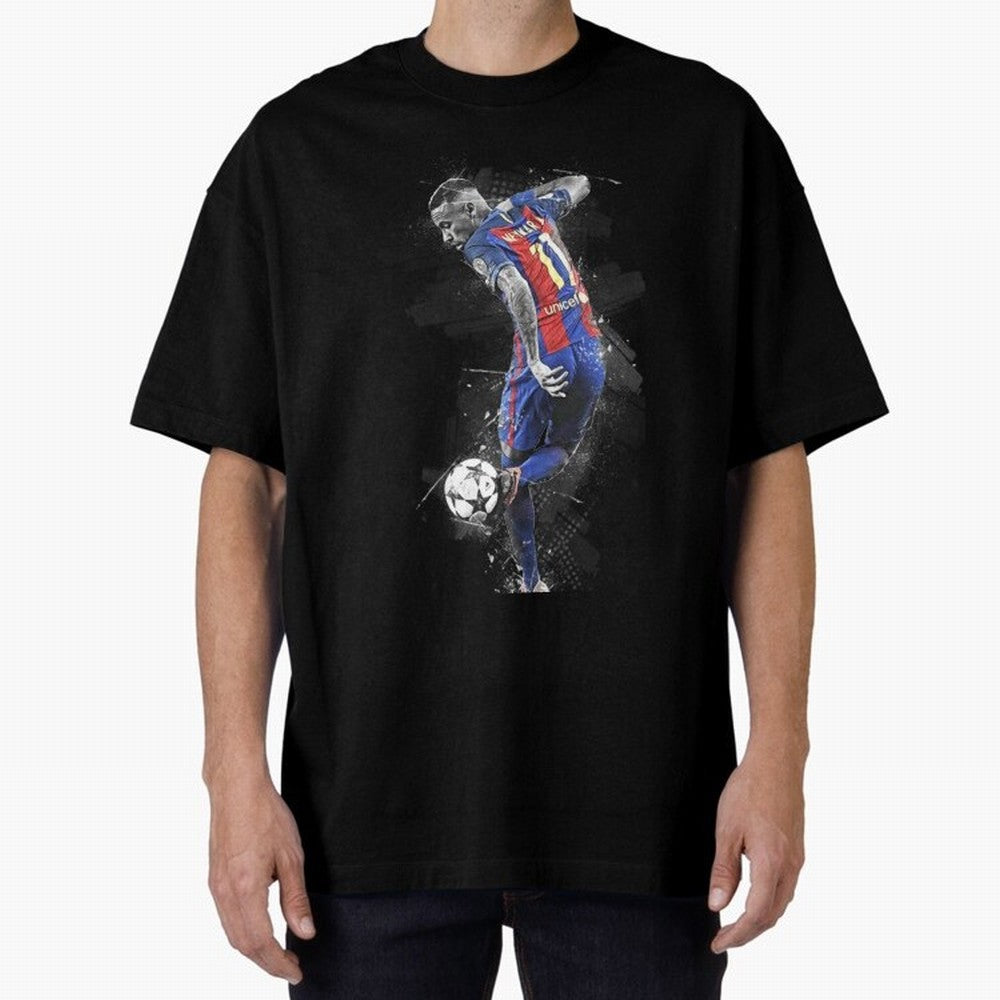 Neymar Neymar Jr Oversized T-Shirt Cheer for Global Football Passion for FIFA World Cup 2026, Connected to Mbappe and Neymar, Brazil, Portugal and Argentina, Vintage Soccer Flavor, Modern Football Stars, National Flags and Final Night Emotion;