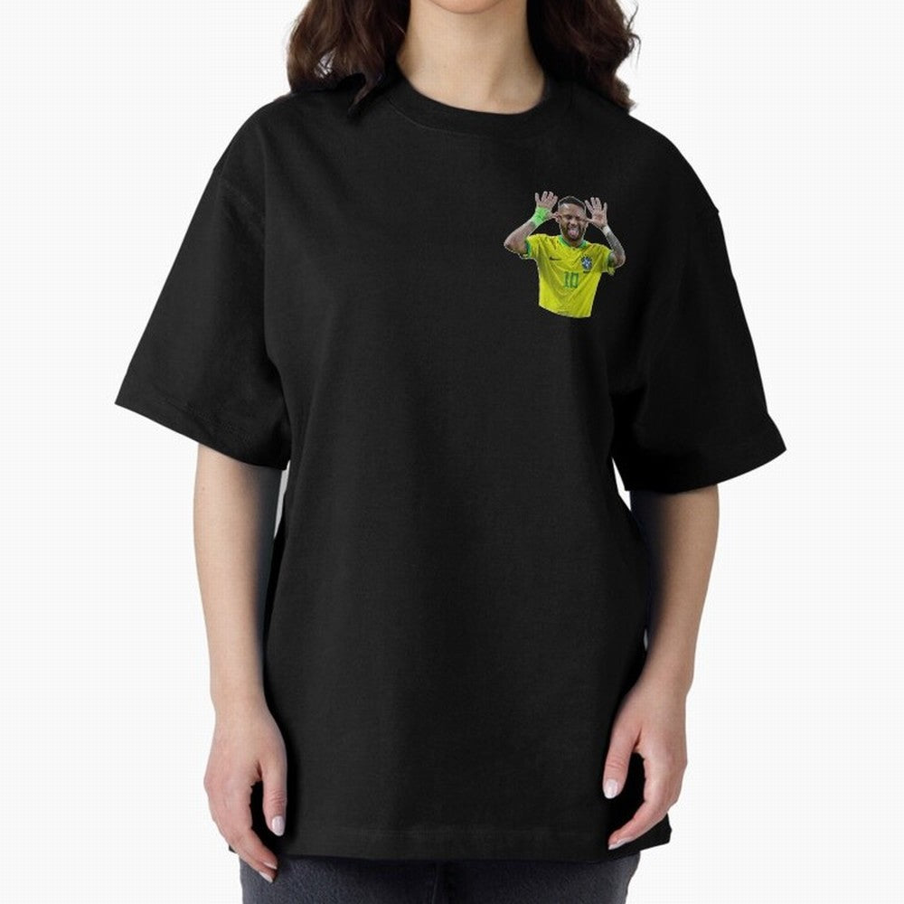 Neymar Oversized T-Shirt Stand Proud for FIFA World Cup 2026 Group Stage for Fans of CR7 and Messi and Portugal, Bringing Match Day Excitement, Supporter Culture, Golden Goals and Global Football Passion; Ideal for Fans Who Follow Messi, Cristiano