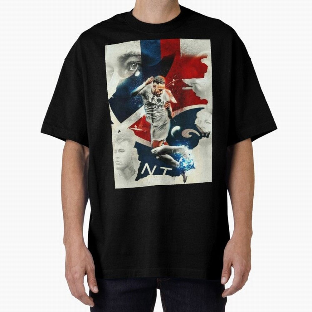 Neymar Art Wallpaper Classic T-Shirt Create Global Football Passion for FIFA World Cup 2026 USA Canada Mexico, Highlighting Cristiano Ronaldo, France and Portugal, Retro Football Energy, Iconic Rivalries, Trophy Chase Drama and Stadium Atmosphere;