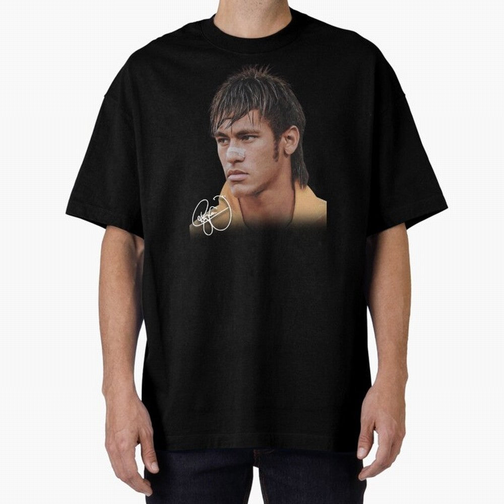 Young Neymar Jr T-Shirt | Big Face Young Neymar Classic T-Shirt Celebrate National Team Dreams in the FIFA World Cup 2026 Journey through CR7 Highlights, Brazil Pride, Championship Spirit, Famous Goals, Roaring Crowds and International Football