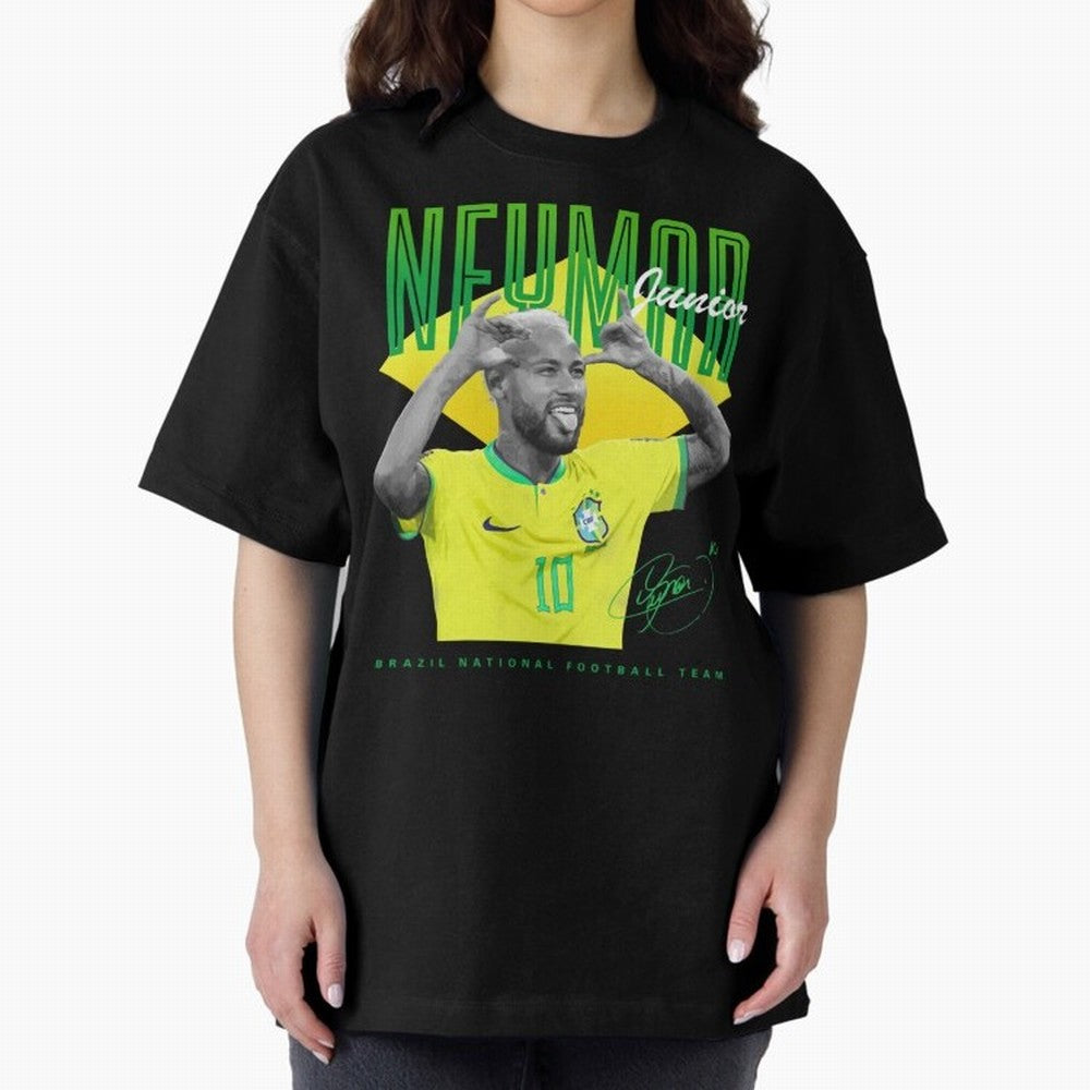 Neymar Jr. Oversized T-Shirt Represent FIFA World Cup 2026 USA Canada Mexico Spirit, Built around Argentina and Brazil, Haaland and Mbappe, Game Day Rituals, Football Legends, Country Pride and the Road to the Final; Perfect for People Who Love