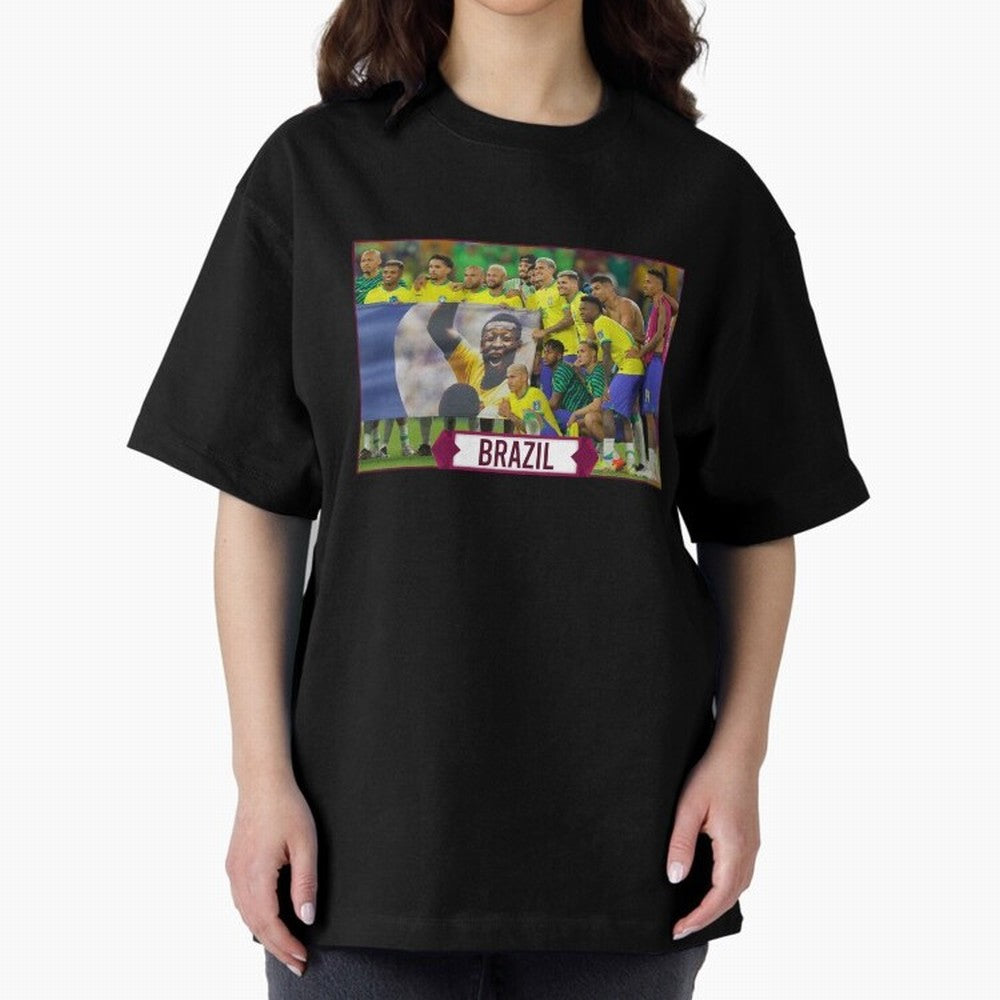 Brazil World Cup Classic T-Shirt Support the FIFA World Cup 2026 Group Stage Journey through Messi, CR7 and Mbappe Highlights, Brazil, Portugal and Argentina Pride, Vintage Soccer Flavor, Modern Football Stars, National Flags and Final Night