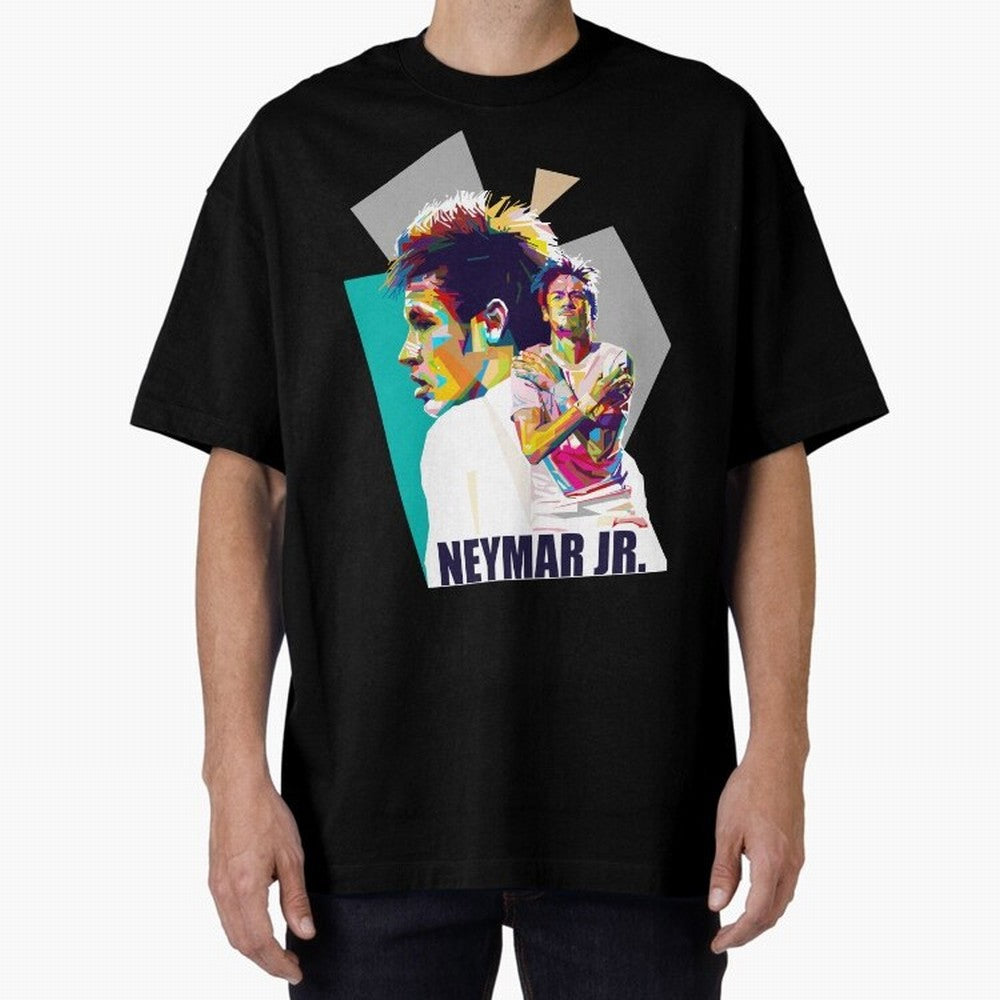 Young Neymar WPAP art Classic T-Shirt Show Your Tournament Heart for FIFA World Cup 2026 Group Stage with CR7 and Messi, Argentina, France and Brazil Energy, Championship Spirit, Famous Goals, Roaring Crowds and International Football Unity;