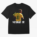 Brazil Neymar Selecao Oversized T-Shirt Build FIFA World Cup 2026 Spirit, Filled with France and Portugal, Haaland, Goal Celebration Energy, Supporter Heritage, Football Icons and Worldwide Tournament Joy; Perfect for Fans, Collectors, Family