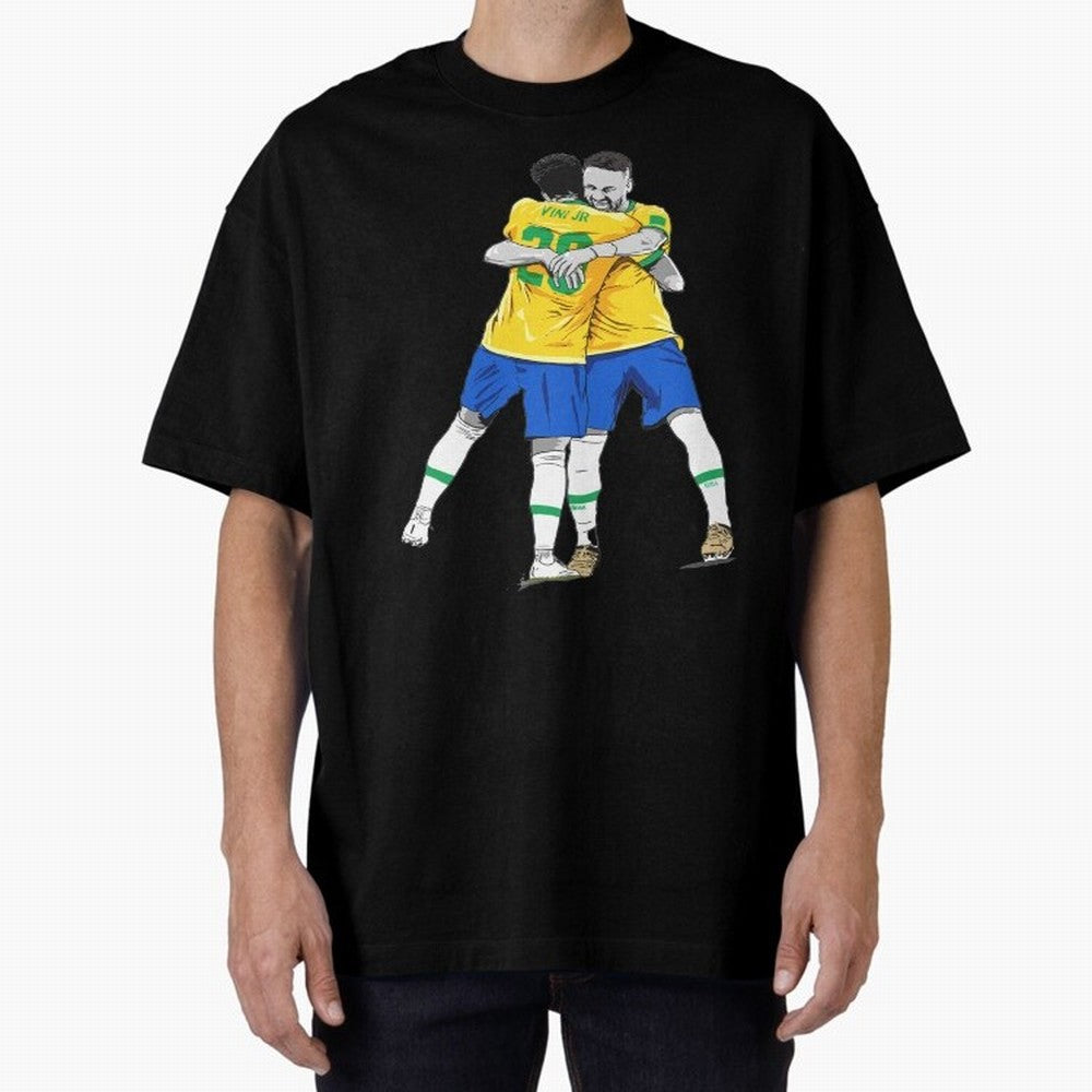 BRAZIL Neymar Jr and Vini Jr World Cup Celebration Classic T-Shirt Join Global Football Passion for FIFA World Cup 2026 USA Canada Mexico, Filled with Mbappe and Neymar, Spain, Goal Celebration Energy, Supporter Heritage, Football Icons and