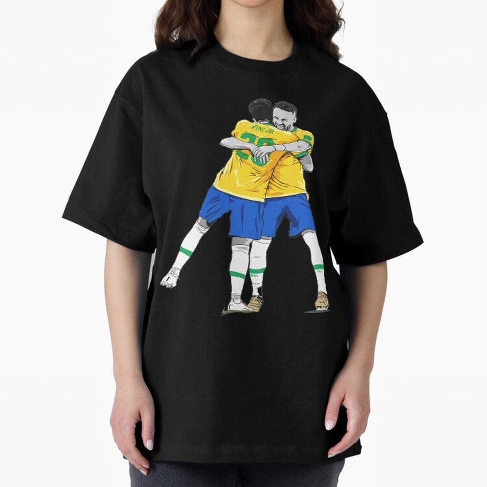 BRAZIL Neymar Jr and Vini Jr World Cup Celebration Classic T-Shirt Join Global Football Passion for FIFA World Cup 2026 USA Canada Mexico, Filled with Mbappe and Neymar, Spain, Goal Celebration Energy, Supporter Heritage, Football Icons and
