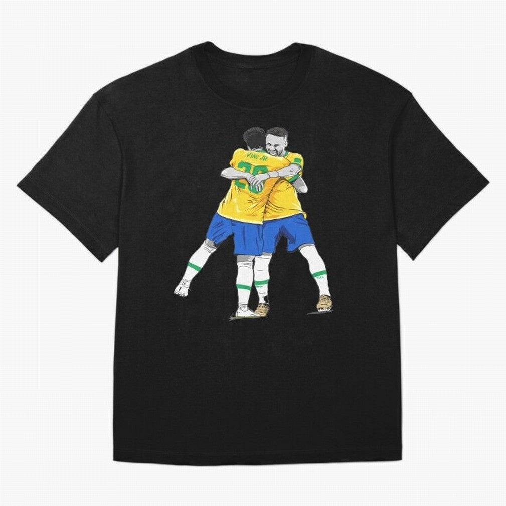 BRAZIL Neymar Jr and Vini Jr World Cup Celebration Classic T-Shirt Join Global Football Passion for FIFA World Cup 2026 USA Canada Mexico, Filled with Mbappe and Neymar, Spain, Goal Celebration Energy, Supporter Heritage, Football Icons and
