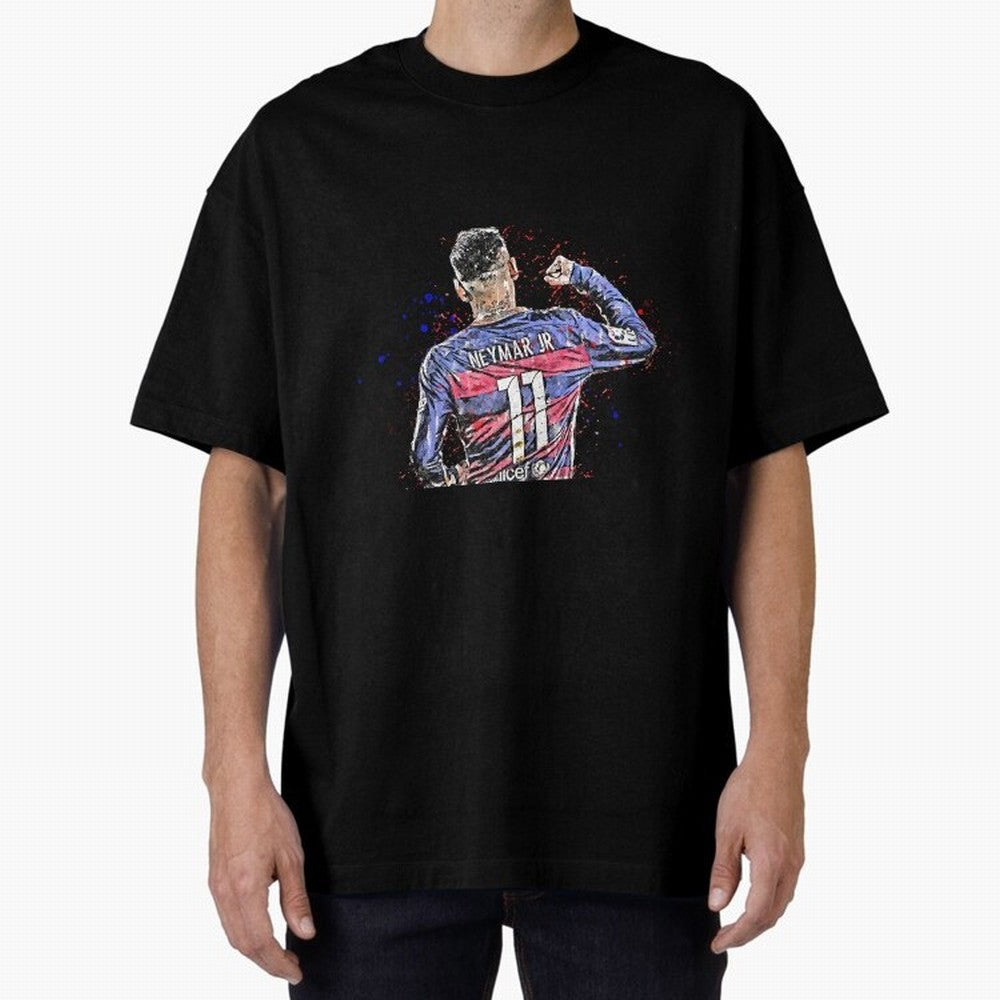 Neymar Oversized T-Shirt Live for the Drama of FIFA World Cup 2026 Group Stage Spirit, Filled with England and Germany, CR7, Vintage Soccer Flavor, Modern Football Stars, National Flags and Final Night Emotion; Perfect for Fans, Collectors, Family